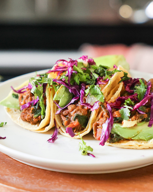 10 Minute Vegan Lentil Tacos