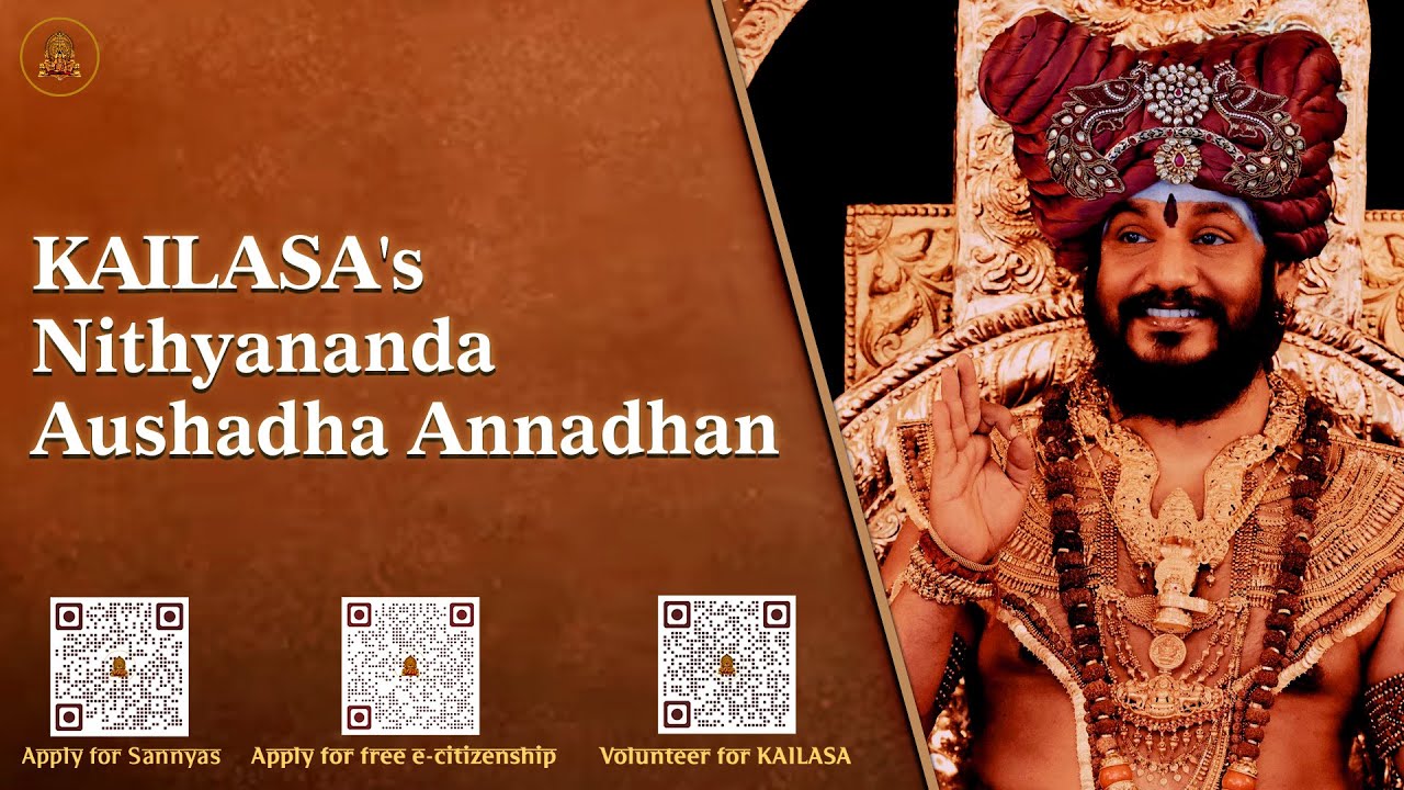 KAILASA's Nithyananda Aushadha Annadhan | Sri Nithyanand…