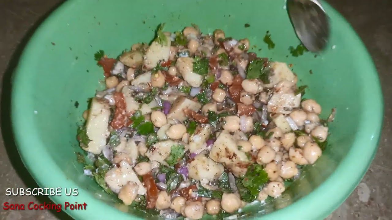 Chana Chaat Banane Ka Tarika | Aloo Cholay Chana Chaat Recip…