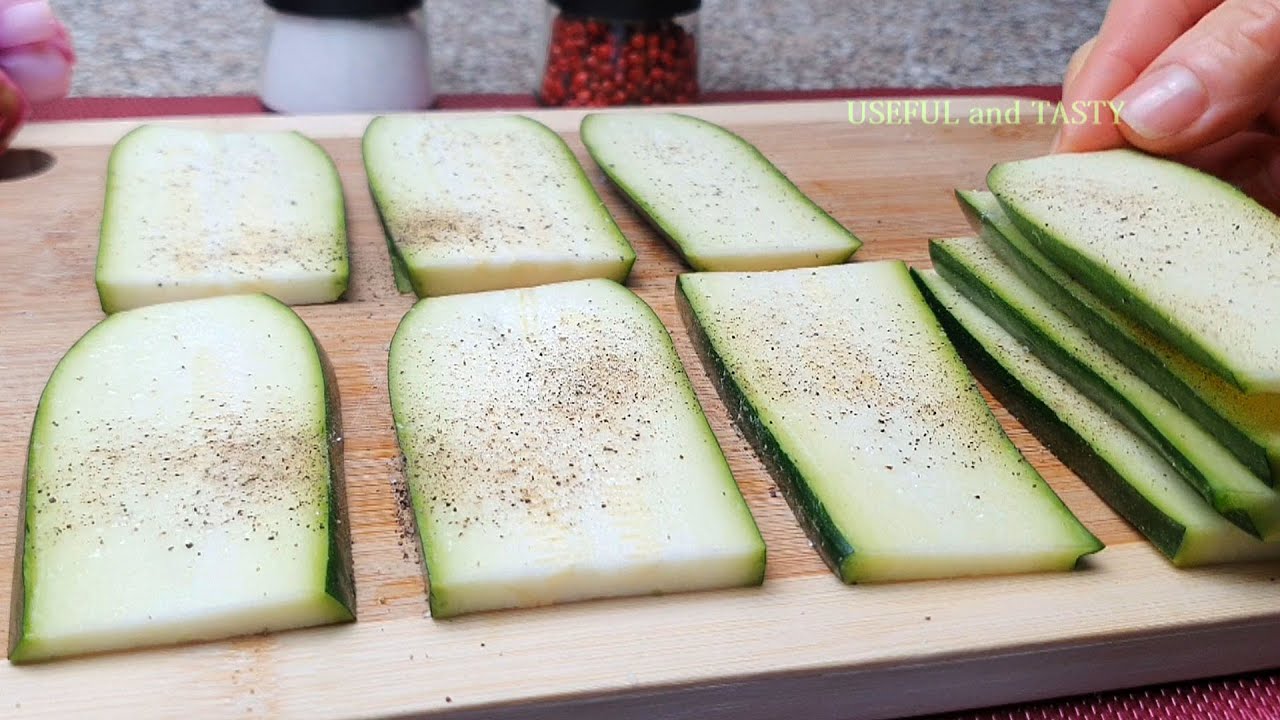 The most delicious zucchini recipe! Dinner in 10 minutes! Ve…