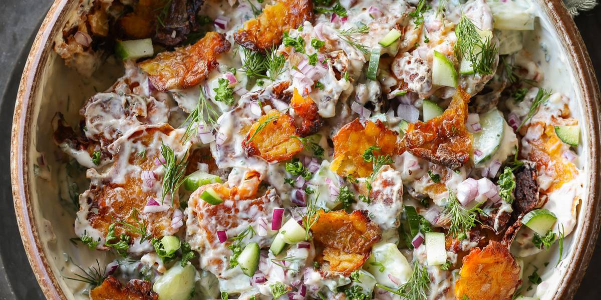 Smashed Potato Salad