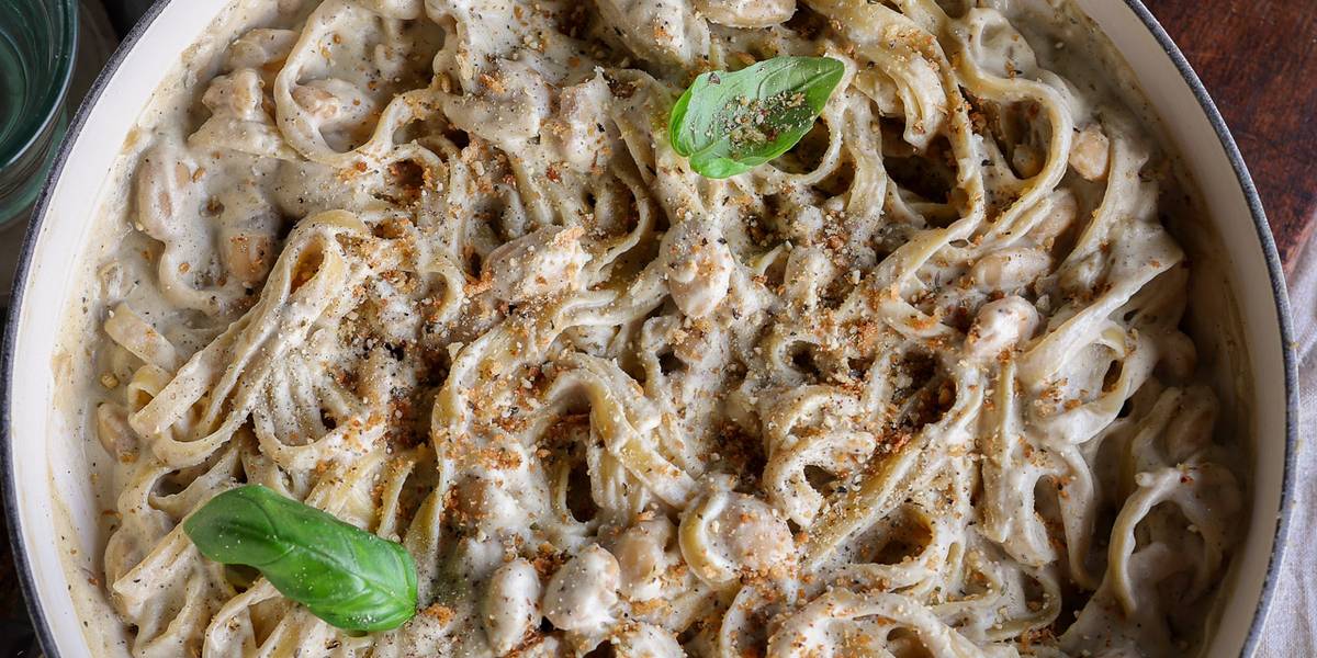 Creamy Alfredo-Style High Protein Pasta