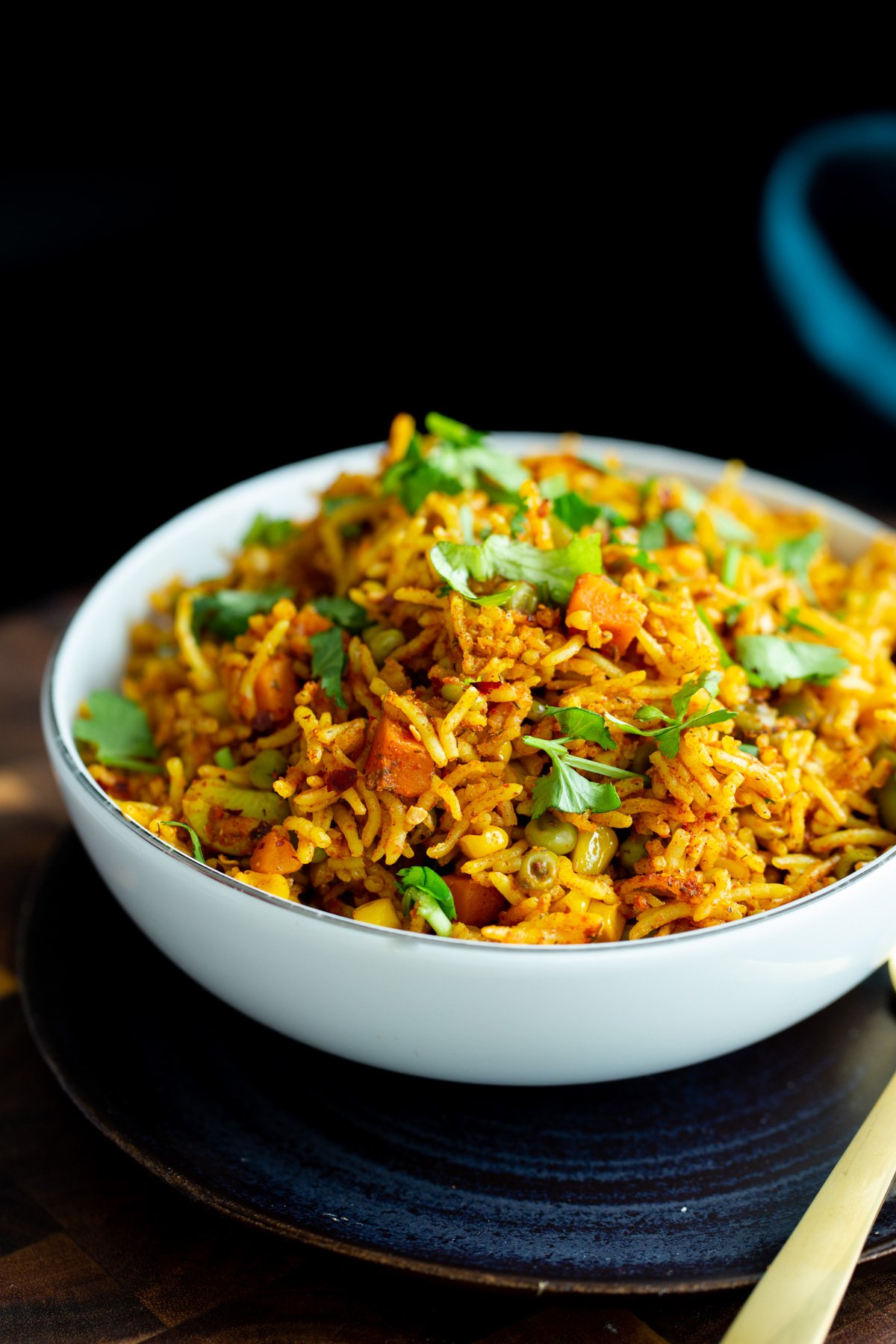 Baked Tawa Pulao – Indian Spiced Rice Bake