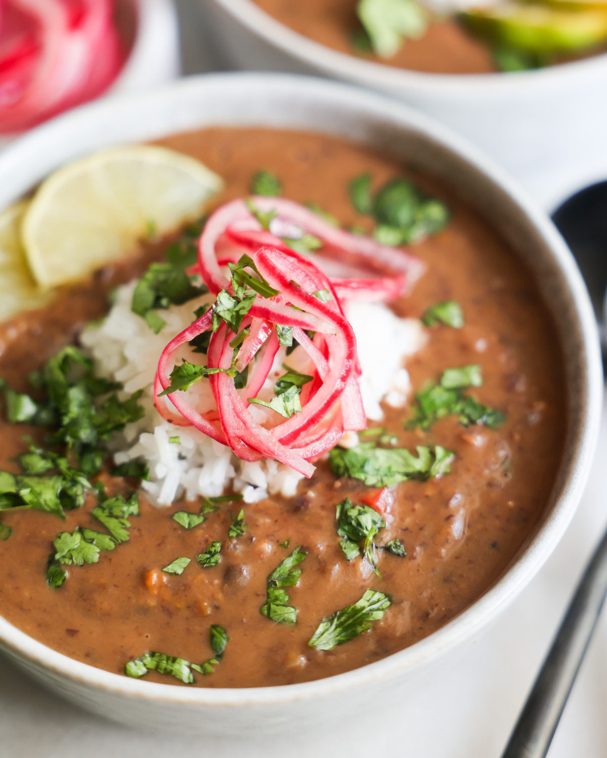 Velvety Instant Pot Black Bean Soup